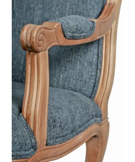 Мягкий стул с подлокотниками Wallis Blue