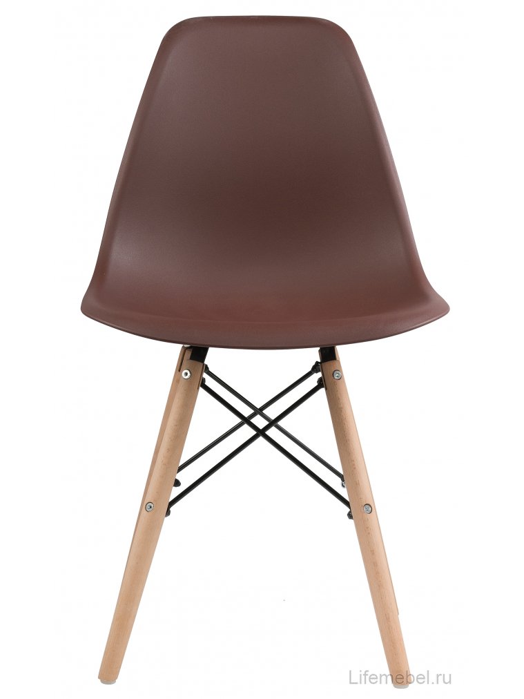 Пластиковый стул Eames PC-015 brown