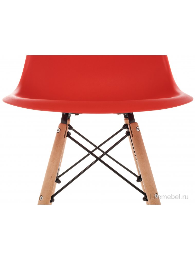 Пластиковый стул Eames PC-015 красный