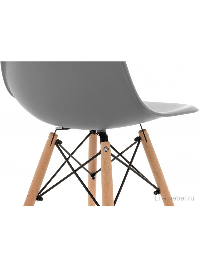 Пластиковый стул Eames PC-015 серый