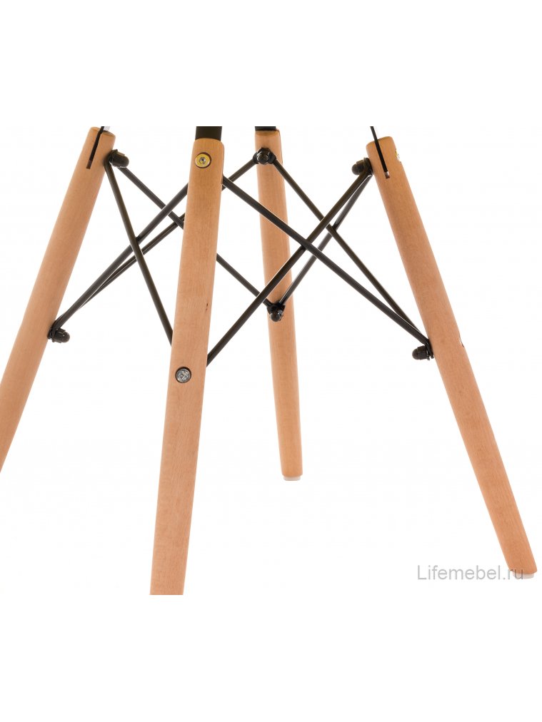 Пластиковый стул Eames PC-015 желтый