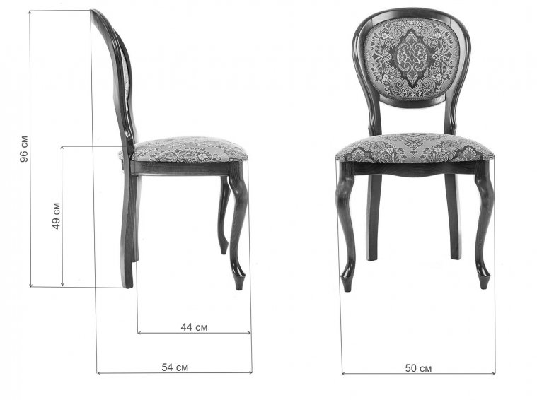 Стул Adriano 082 вишня без патины 