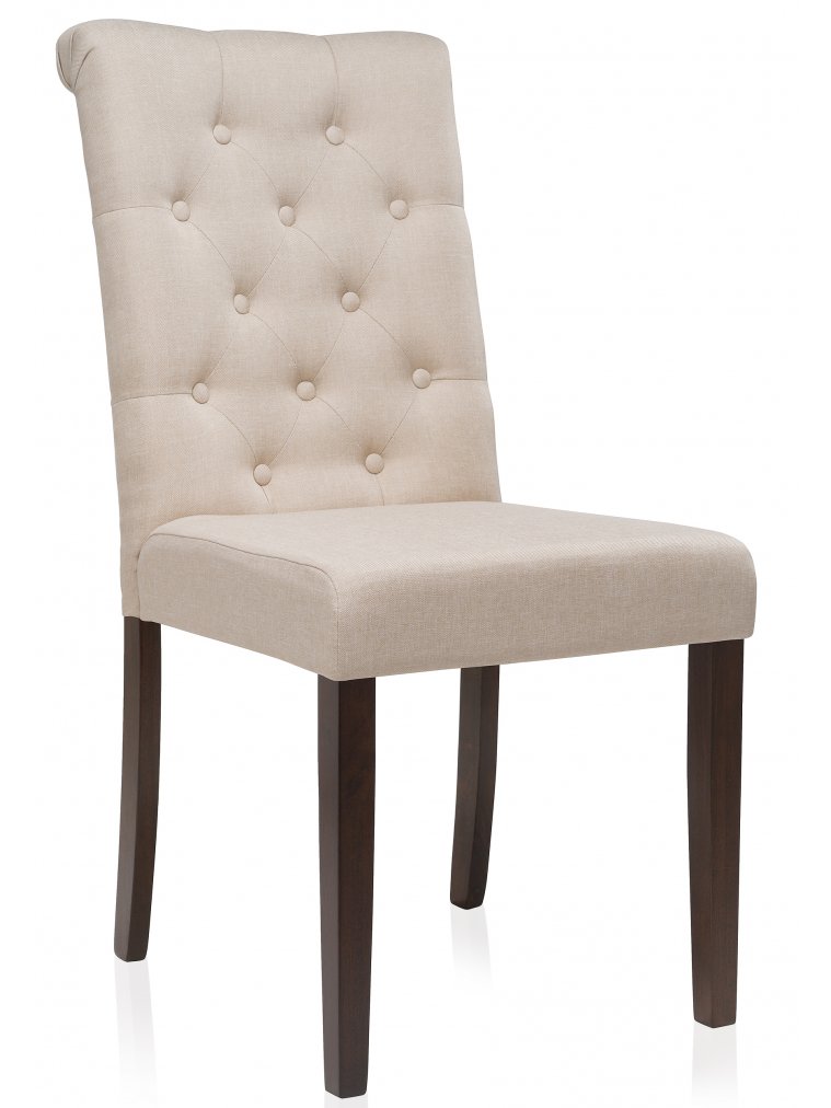 Стул Amelia dark walnut / fabric cream