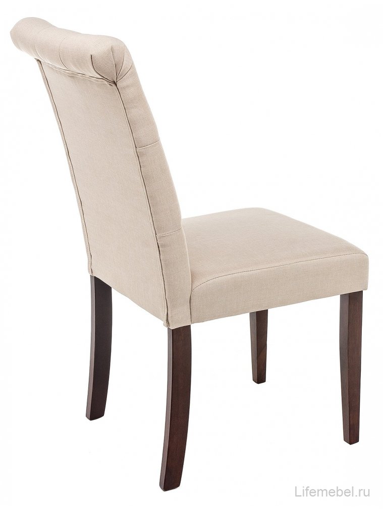 Стул Amelia dark walnut / fabric cream