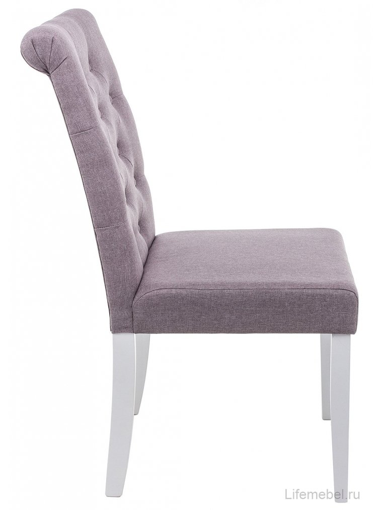 Стул Amelia white / fabric fog