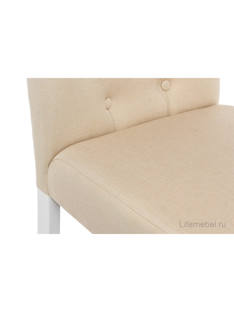 Стул Amelia white / fabric cream