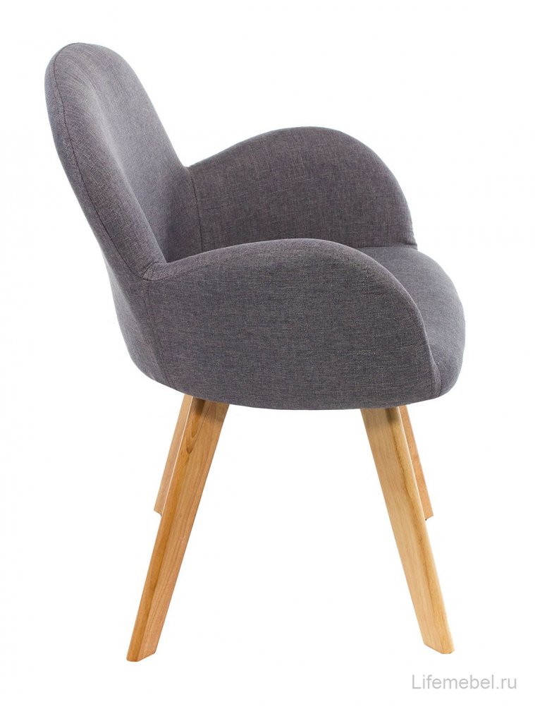 Стул Asia wooden legs / grey fabric