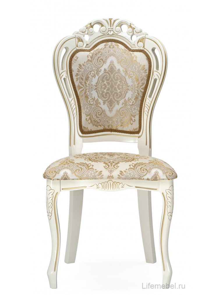 Стул Bronte молочный с патиной