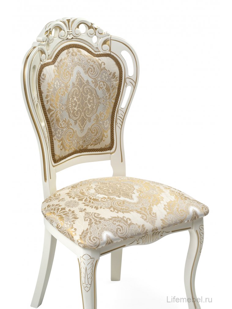 Стул Bronte молочный с патиной