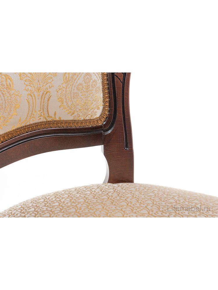 Стул Bronte вишня / бежевый с патиной