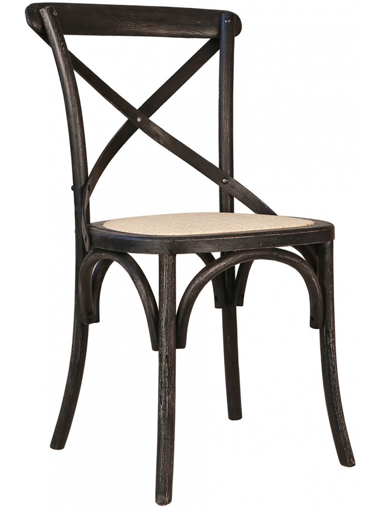 Стул Cross Back Black Brush