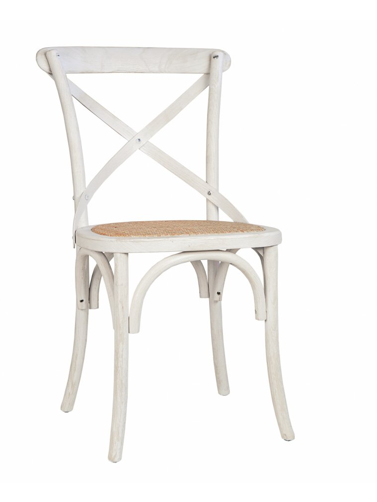 Стул Cross Back White Brush