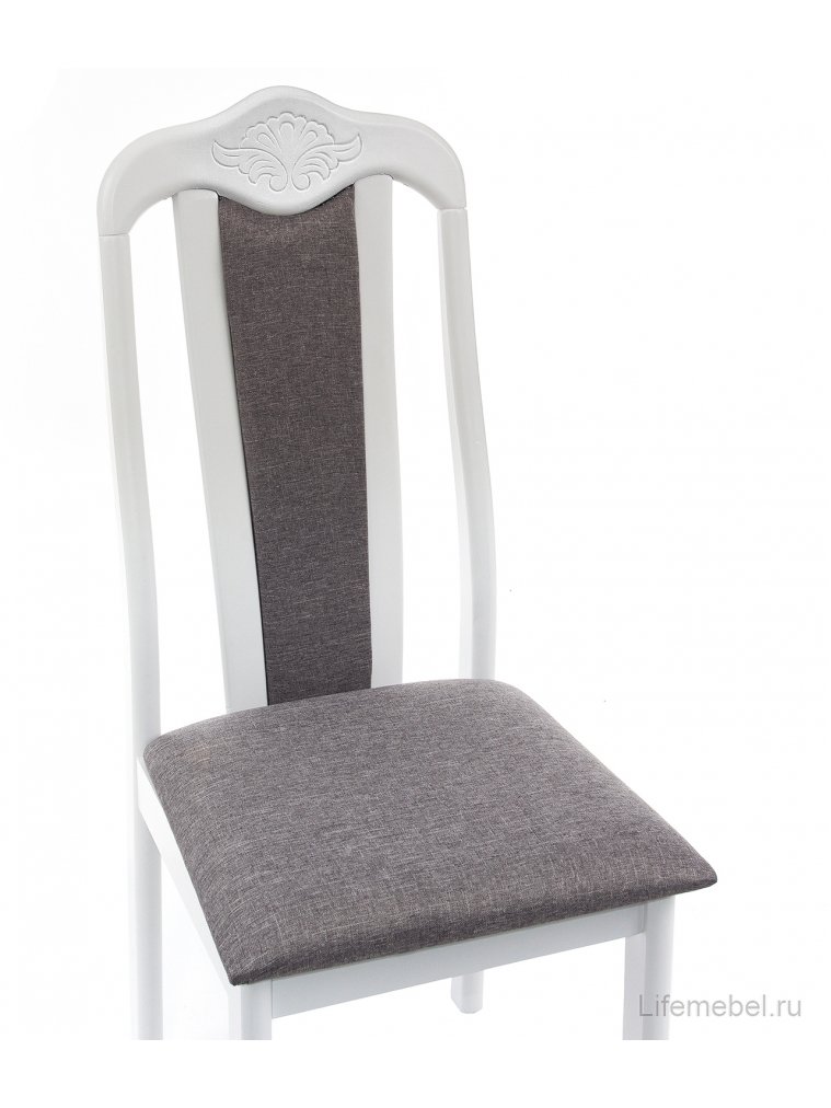 Стул деревянный Aron Soft white / light grey