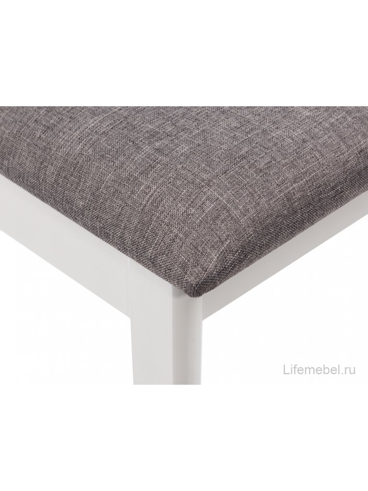 Стул деревянный Aron Soft white / light grey
