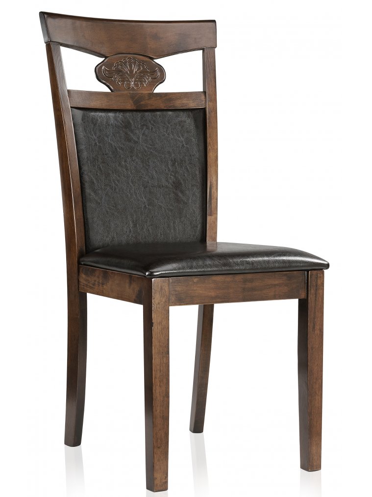Стул деревянный Luiza dirty oak / dark brown