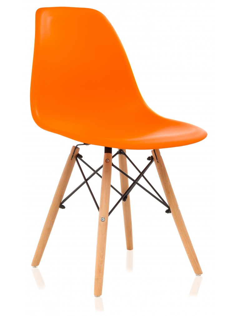 Стул Eames PC-015 оранжевый