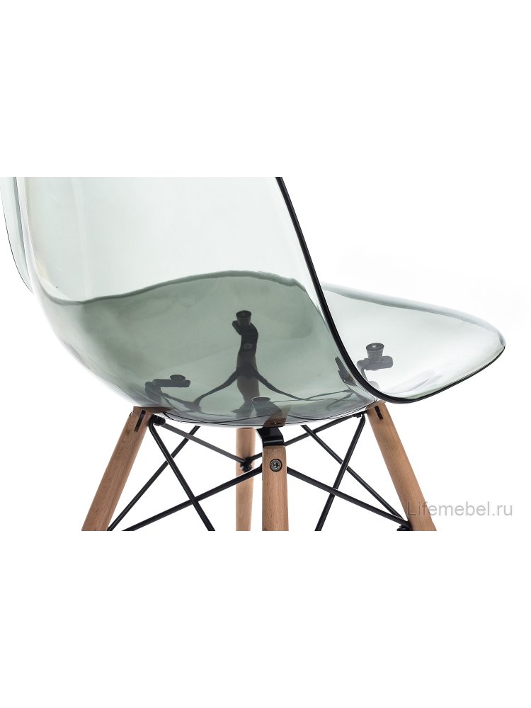 Стул Eames PC-015 прозрачный серый