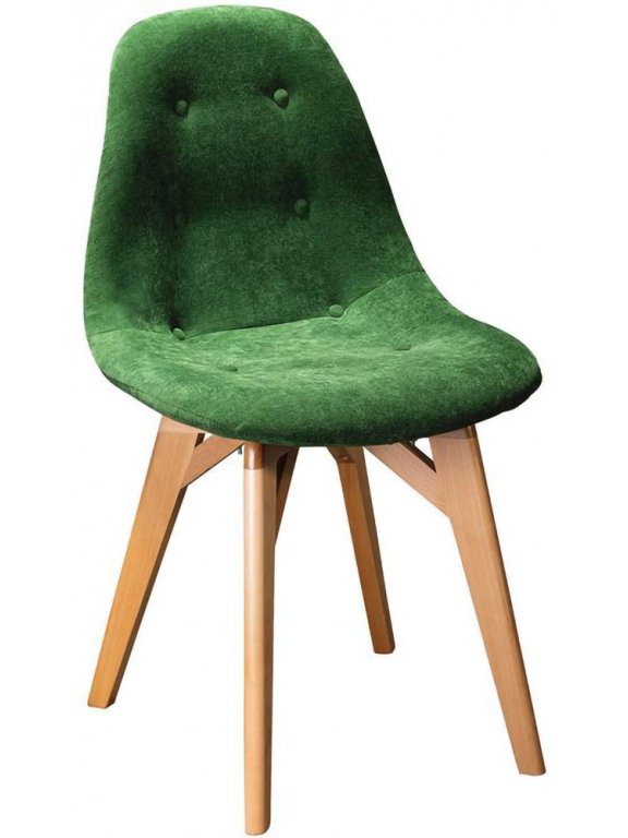 Деревянный стул Eames Сканди грин