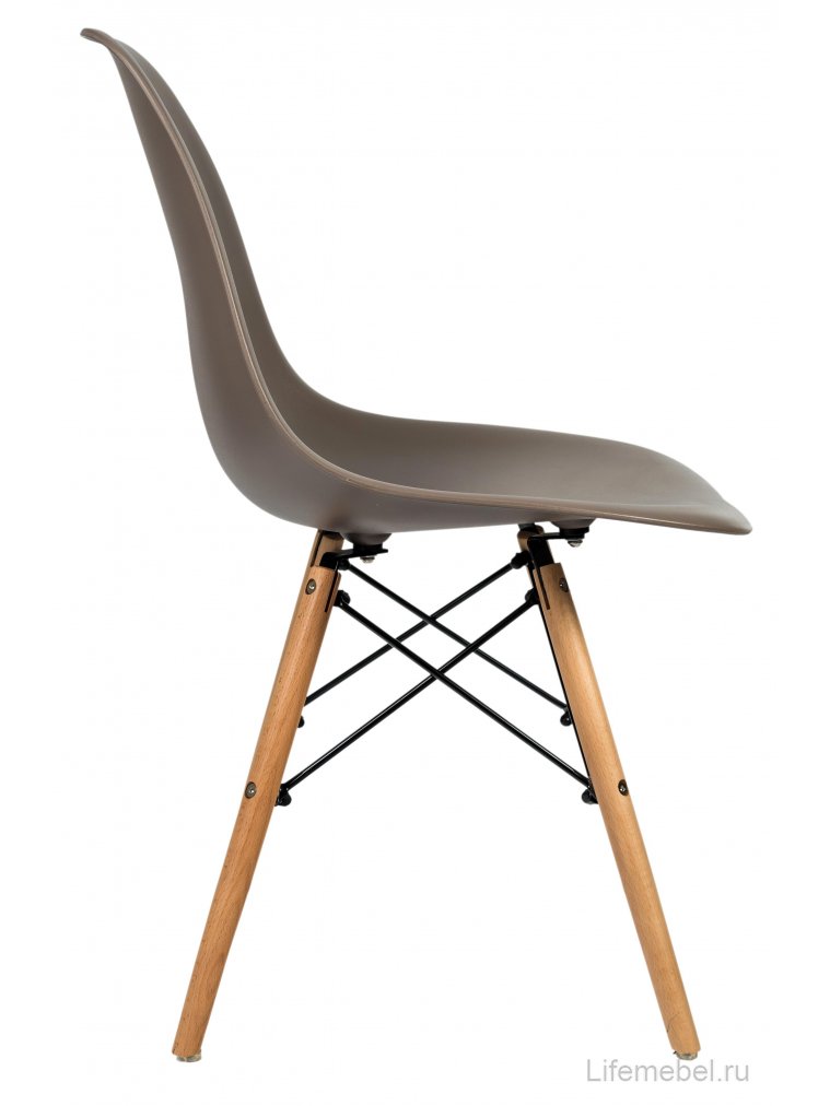 Стул Hames темно-серый / деревянный каркас