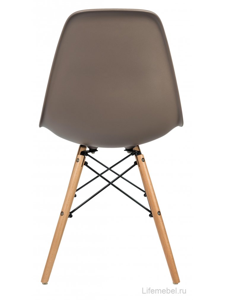 Стул Eames темно-серый / деревянный каркас