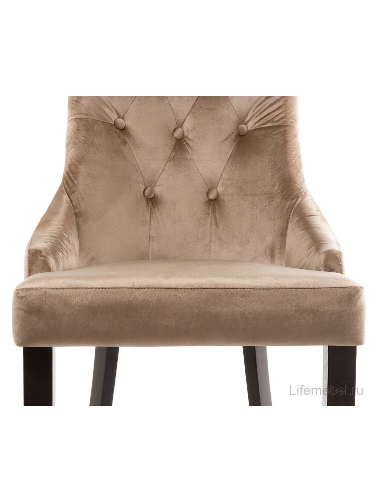 Стул Elegance dark walnut / fabric beige