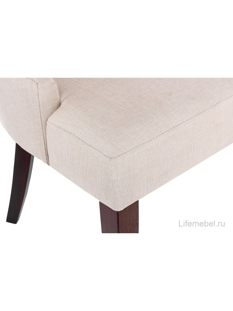 Стул Elegance dark walnut / fabric cream