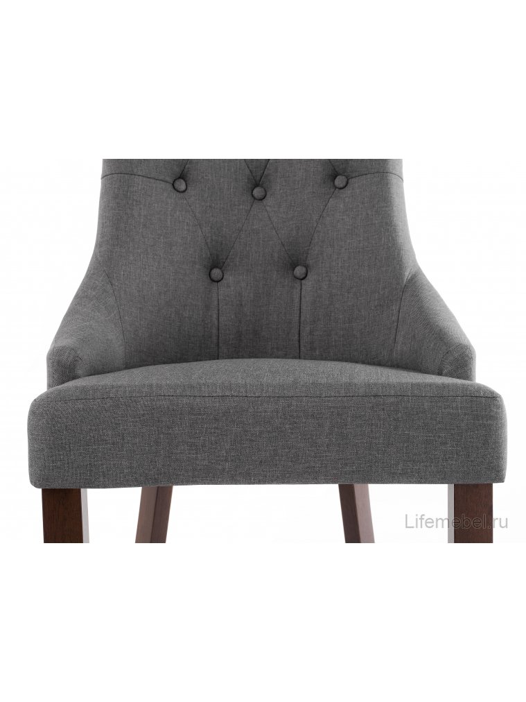 Стул Elegance dark walnut / fabric grey