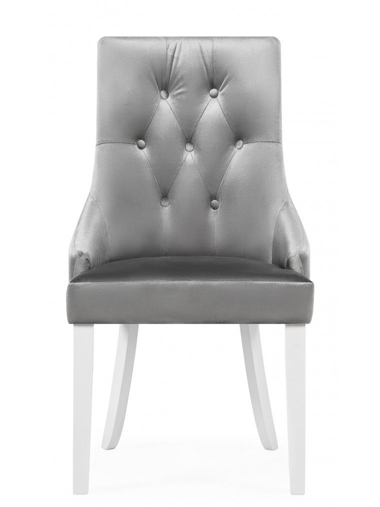 Стул Elegance white / fabric grey