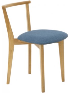 Деревянный стул Франк натуральное дерево / синий
