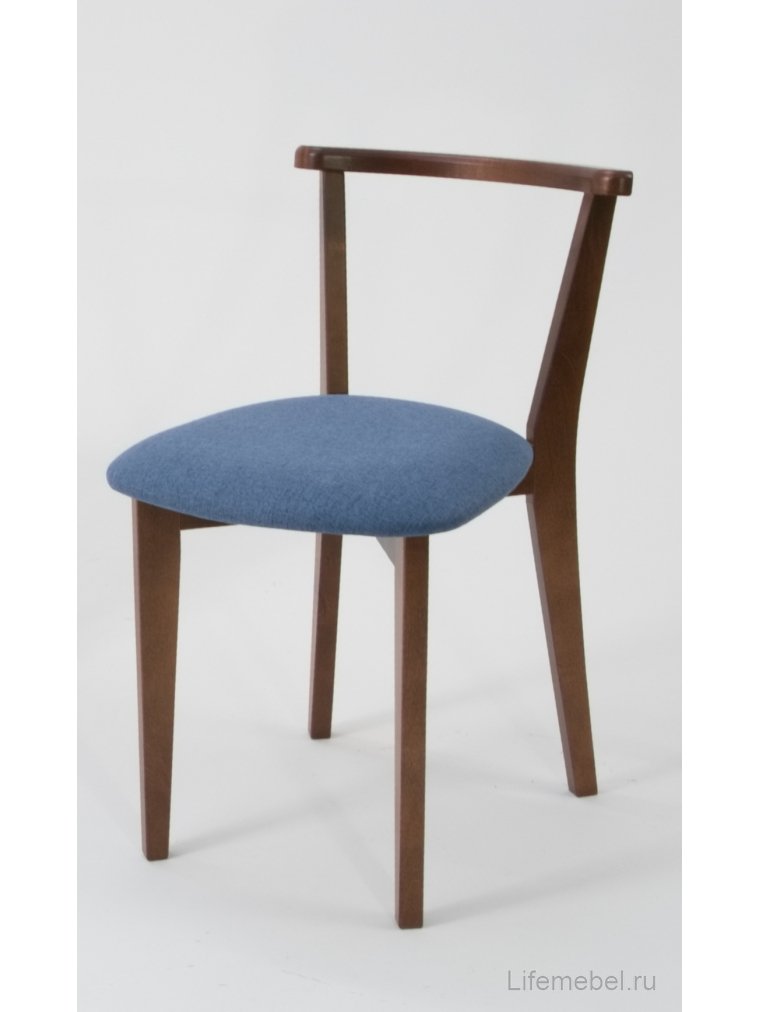 Деревянный стул Франк орех синий