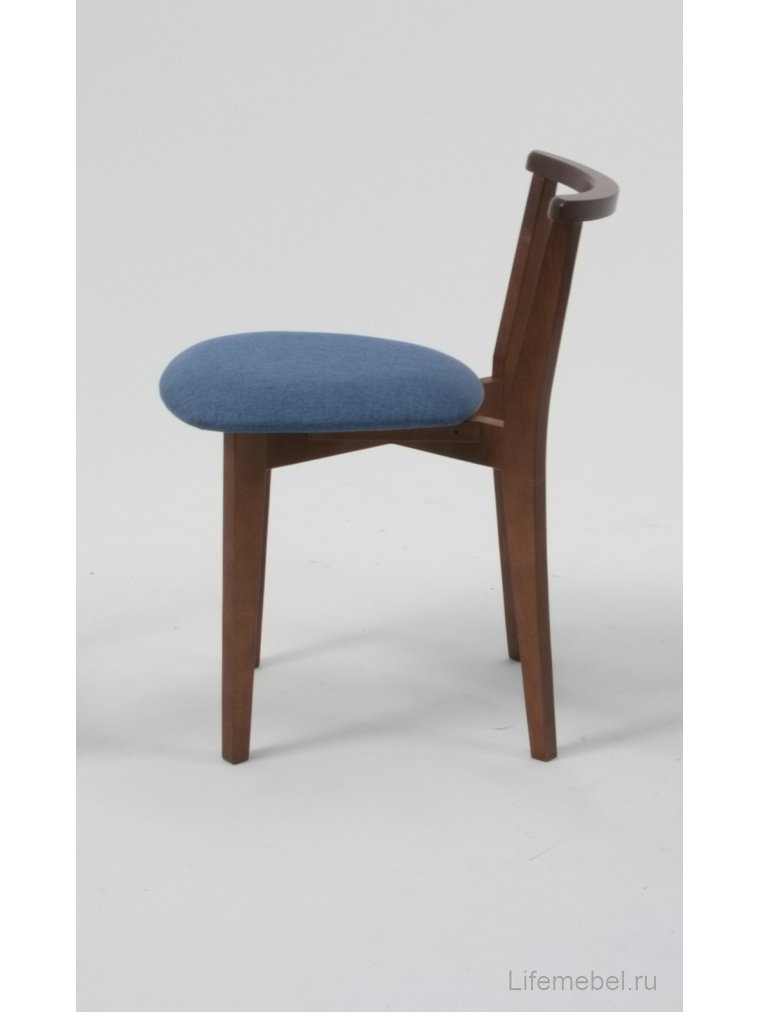 Деревянный стул Франк орех синий