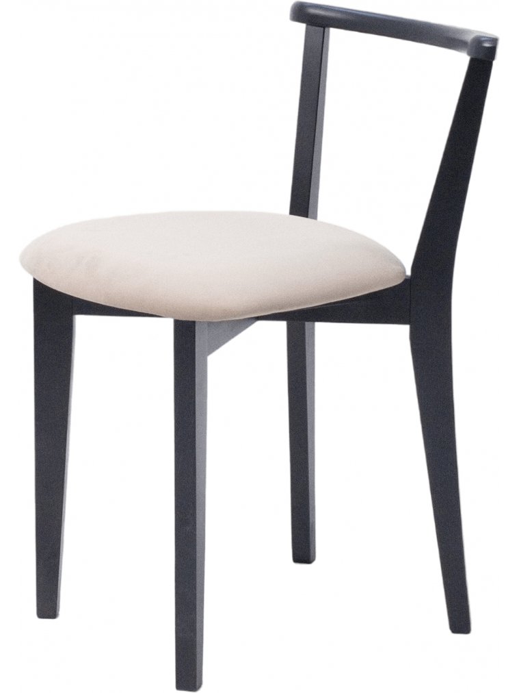 Деревянный стул Франк ПМ черный / бежевый