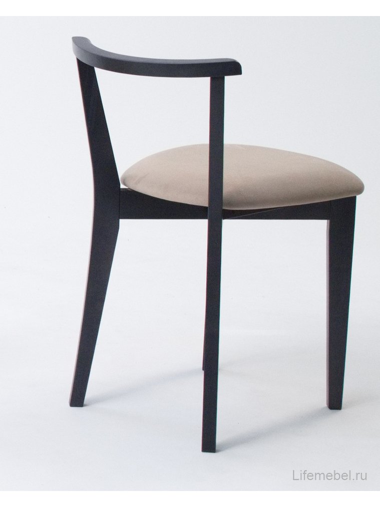 Деревянный стул Франк ПМ черный / бежевый
