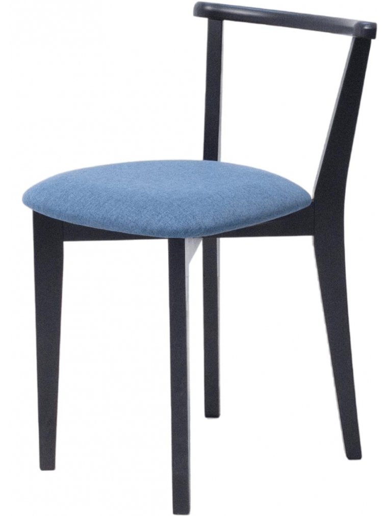 Деревянный стул Франк ПМ черный / синий