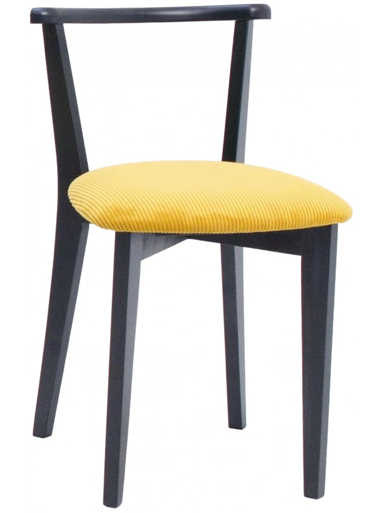 Деревянный стул Франк ПМ черный / желтый