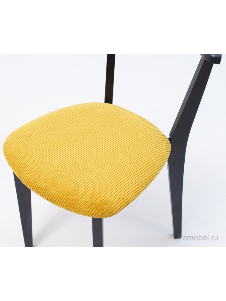 Деревянный стул Франк ПМ черный / желтый