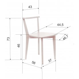 Деревянный стул Франк Ж