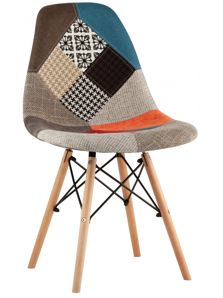 Деревянный стул Hames пэчворк