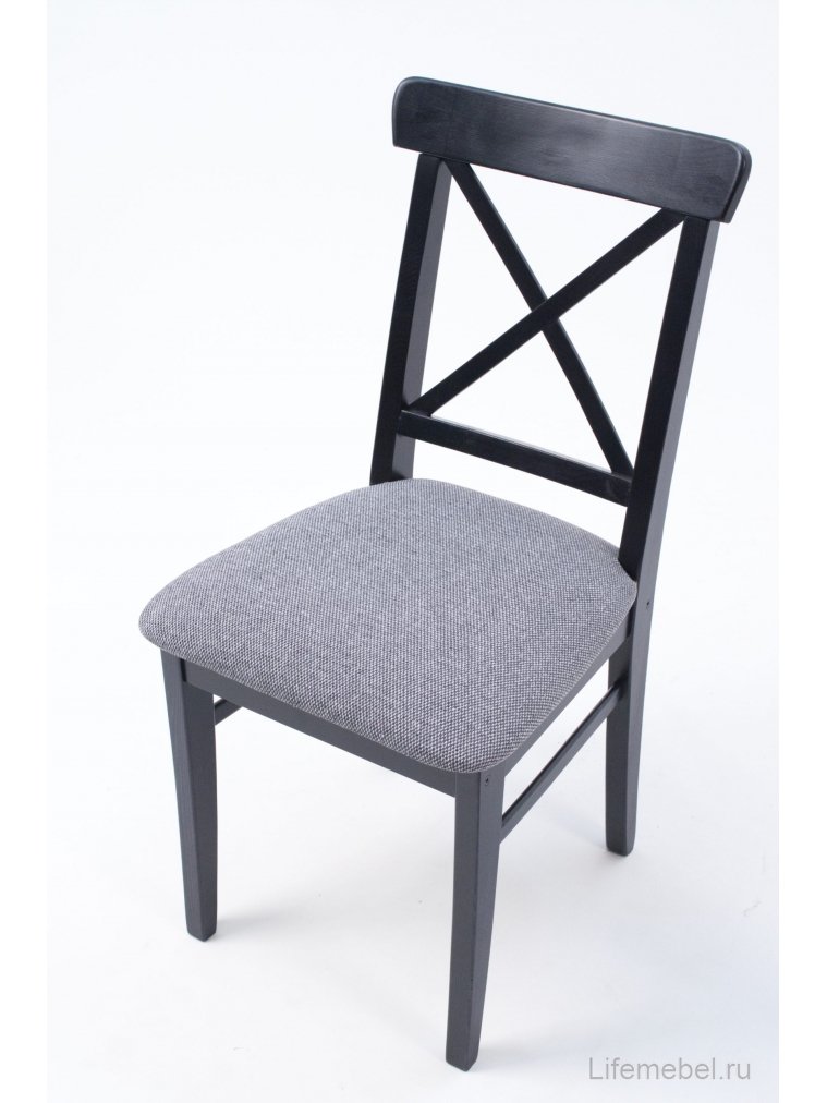 Деревянный стул Ингольф ПМ черный / графит