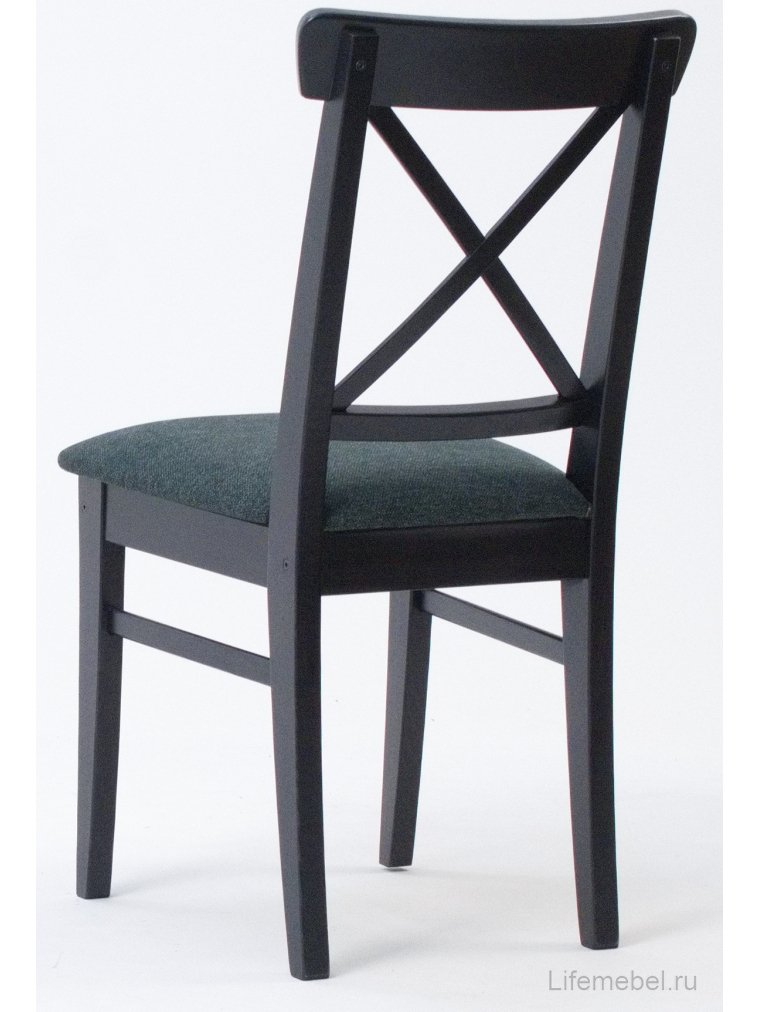 Деревянный стул Ингольф ПМ черный / зеленый