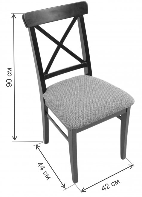 Деревянный стул Ингольф ПМ черный / зеленый