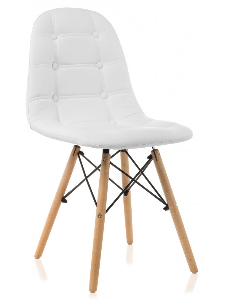Деревянный стул Kvadro белый