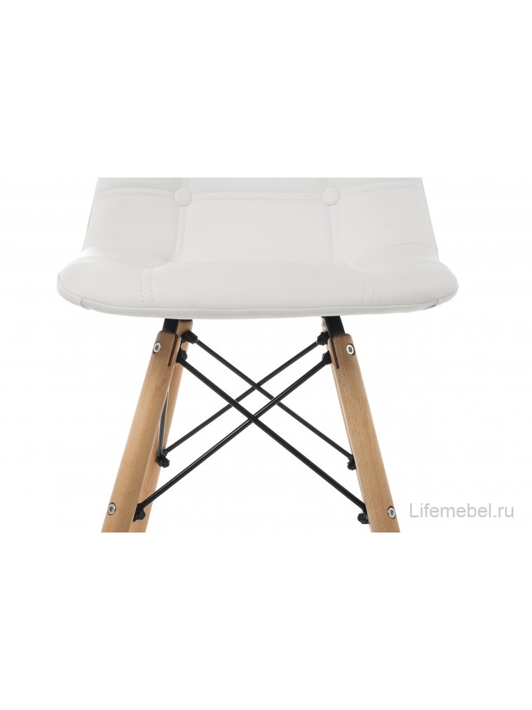 Деревянный стул Kvadro белый
