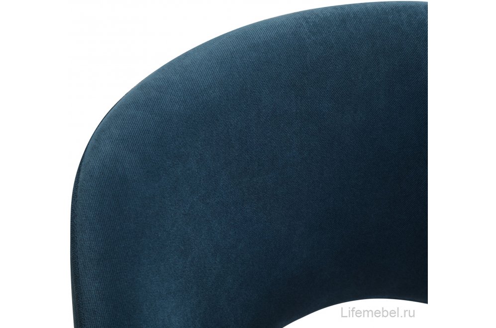 Стул на металлокаркасе Lars Diag blue / натуральный дуб