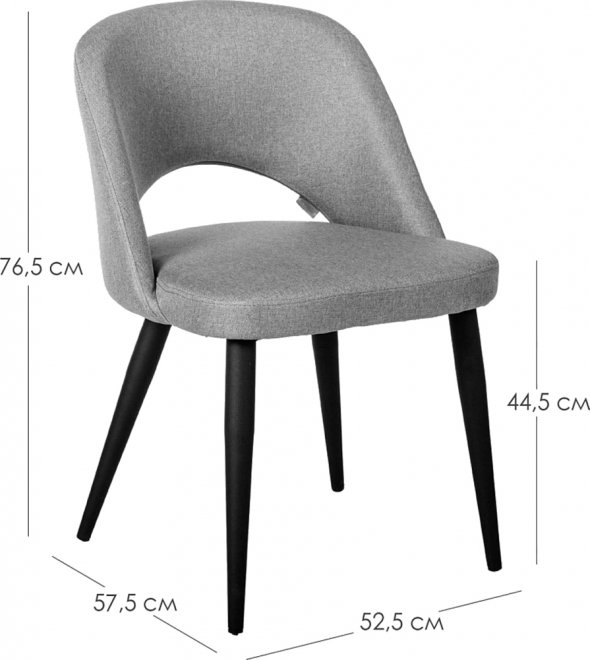 Стул на металлокаркасе Lars тёмно-зеленый / натуральный дуб