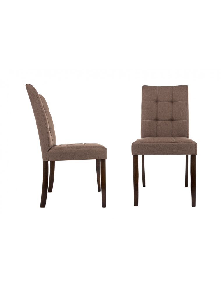 Стул Madina dark walnut / fabric brown