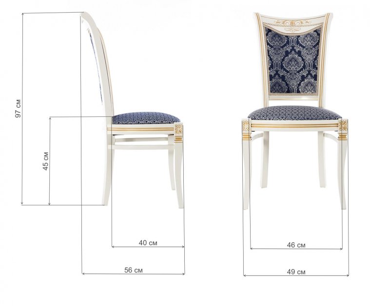 Стул Mariano золото с патиной