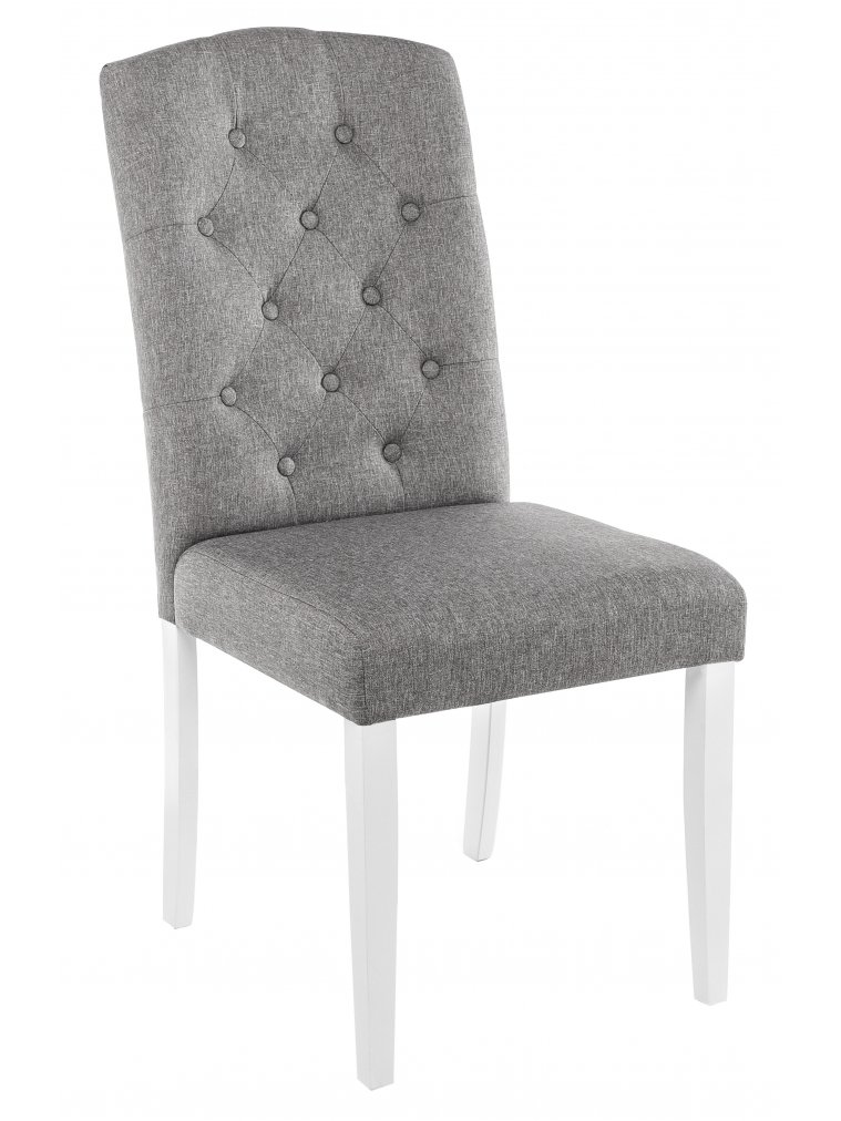 Стул Menson white / fabric pebble