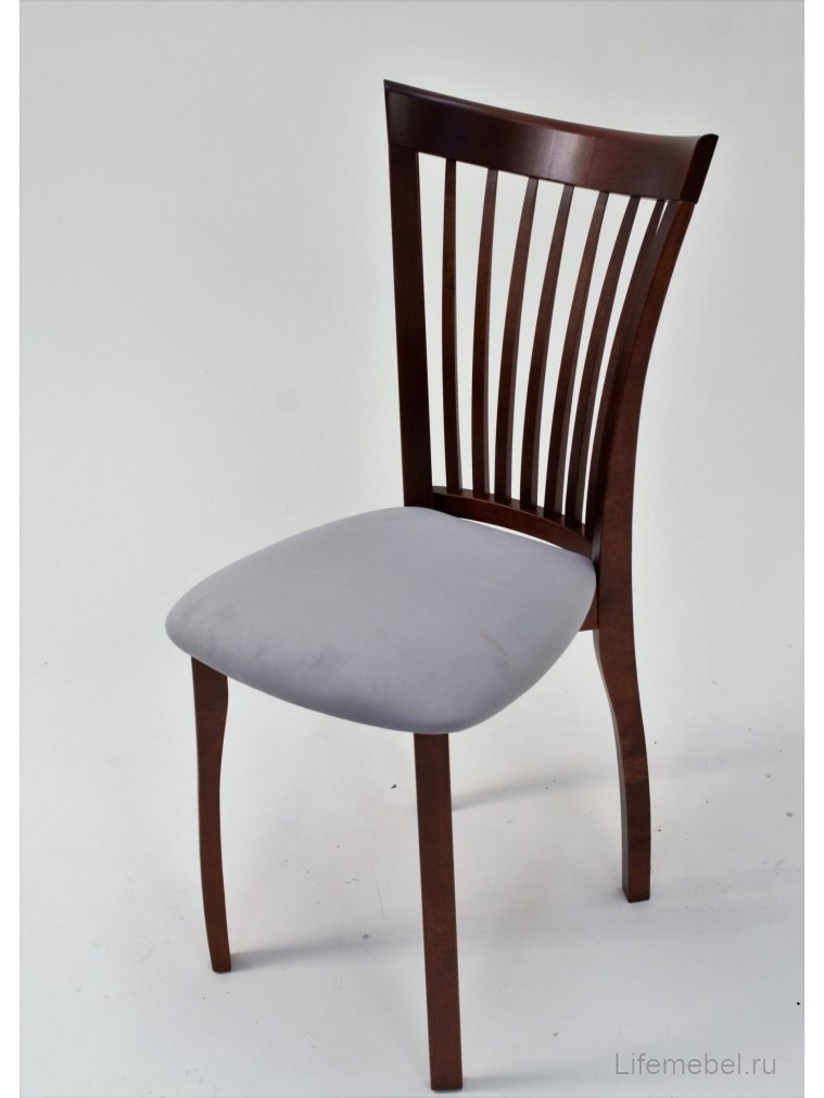 Деревянный стул Миранда орех / серый