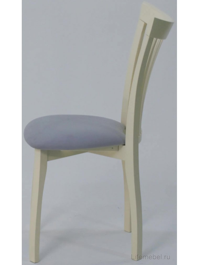 Деревянный стул Миранда слоновая кость / серый